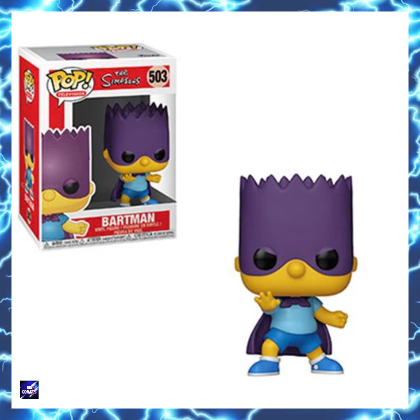 Funko The Simpsons: Bart Simpson - Bartman Pop! Vinyl Figure (Bundled with Compatible Box Protector Case)